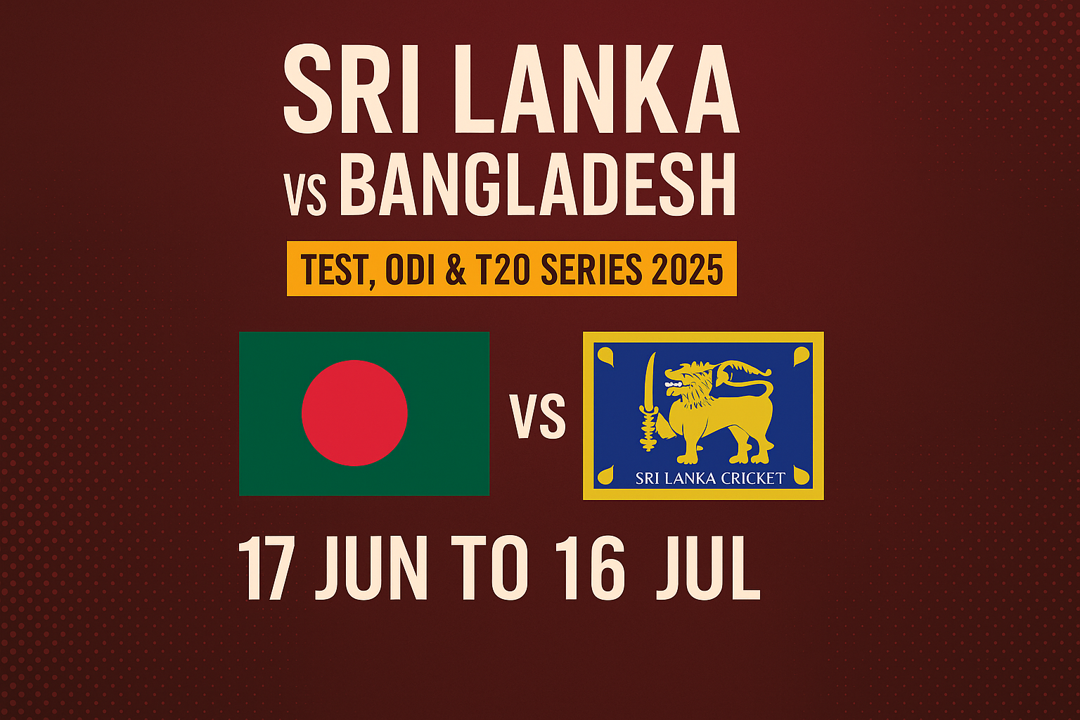 Where to Watch Live Sri Lanka vs Bangladesh Match