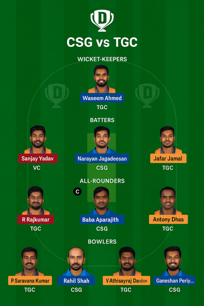 tgc vs csg fantasy tips
